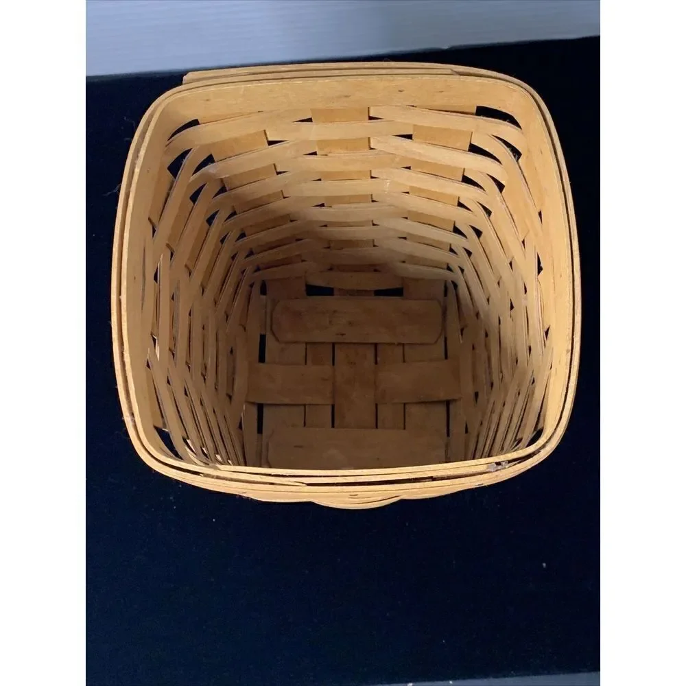 Longaberger 1994 Small Basket Classic Finish Square Opening 8
